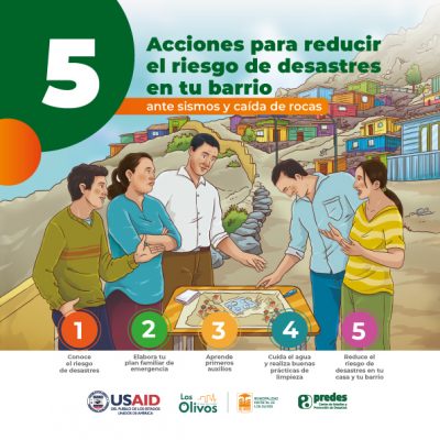 Cartilla de 5 acciones para reducir el riesgo de desastres en tu barrio ...